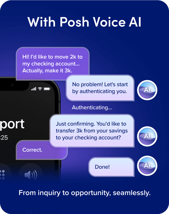 With Posh Voice AI - From inquiry to opportunity, seamlessly. With Posh Voice AI - From inquiry to opportunity, seamlessly.