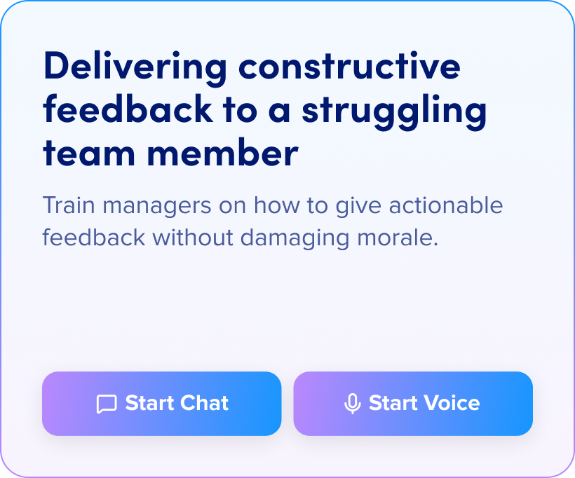 Delivering constructive feedback to a struggling team: member Train managers on how to give actionable feedback without damaging morale.